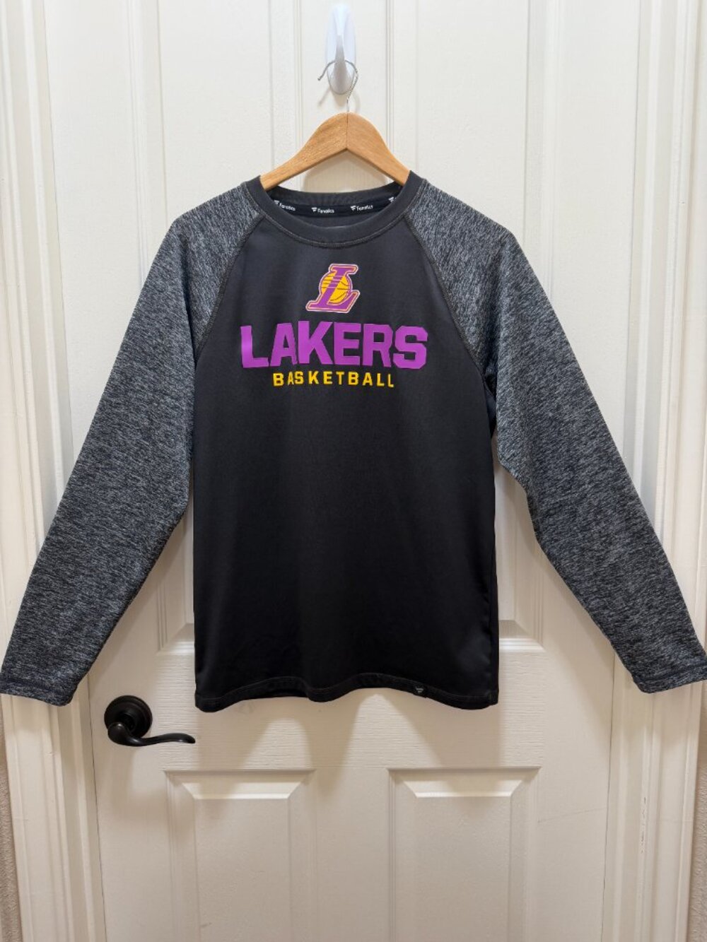 Fanatics Los Angeles Lakers Long Sleeve Performance T-Shirt Men's Size M Gray
